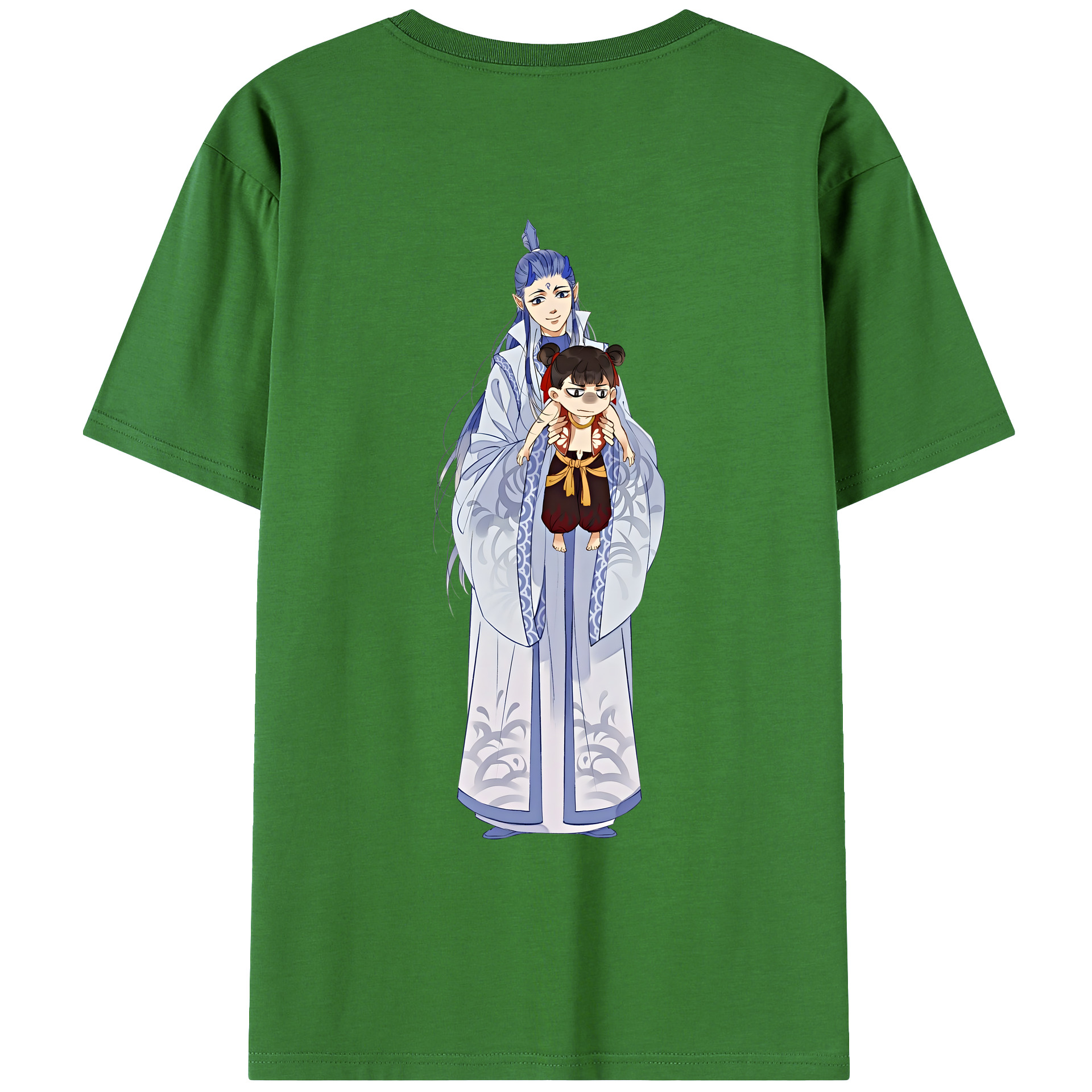 （画像用） Ne Zha 2 ナタ 魔童の大暴れ レディース半袖Tシャツ(バックプリント)
